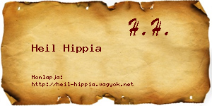 Heil Hippia névjegykártya